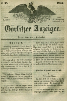 Görlitzer Anzeiger. 1842, № 35 (1 September) + dod.