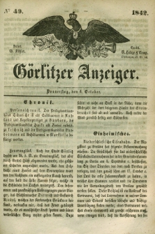 Görlitzer Anzeiger. 1842, № 40 (6 October) + dod.