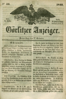 Görlitzer Anzeiger. 1842, № 43 (27 October) + dod.