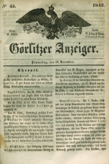 Görlitzer Anzeiger. 1842, № 45 (10 November) + dod.