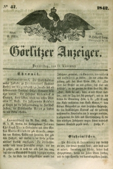 Görlitzer Anzeiger. 1842, № 47 (24 November)