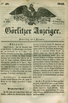 Görlitzer Anzeiger. 1842, № 48 (1 Dezember) + dod.