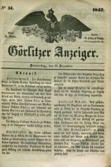 Görlitzer Anzeiger. 1842, № 51 (22 Dezember) + dod.