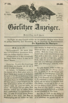 Görlitzer Anzeiger. 1846, № 14 (9 April) + dod.