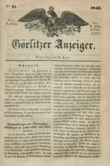 Görlitzer Anzeiger. 1846, № 15 (16 April) + dod.