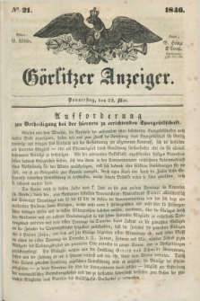Görlitzer Anzeiger. 1846, № 21 (28 Mai) + dod.