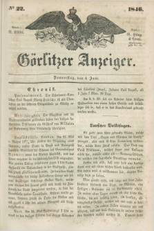 Görlitzer Anzeiger. 1846, № 22 (4 Juni) + dod.