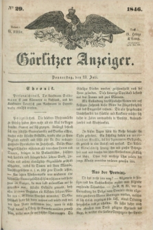 Görlitzer Anzeiger. 1846, № 29 (23 Juli) + dod.