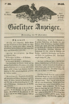 Görlitzer Anzeiger. 1846, № 36 (10 September) + dod.