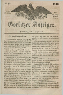 Görlitzer Anzeiger. 1846, № 37 (17 September) + dod.