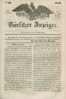 Görlitzer Anzeiger. 1846, № 38 (24 September) + dod.
