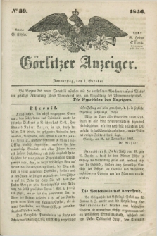 Görlitzer Anzeiger. 1846, № 39 (1 October) + dod.