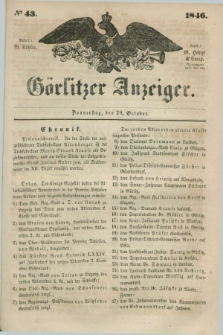 Görlitzer Anzeiger. 1846, № 43 (29 October) + dod.