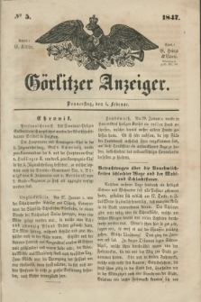 Görlitzer Anzeiger. 1847, № 5 (4 Februar) + dod.