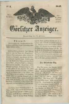 Görlitzer Anzeiger. 1847, № 7 (18 Februar) + dod.