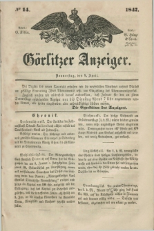 Görlitzer Anzeiger. 1847, № 14 (8 April) + dod.