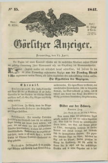 Görlitzer Anzeiger. 1847, № 15 (15 April) + dod.