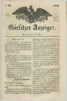 Görlitzer Anzeiger. 1847, № 21 (27 Mai) + dod.