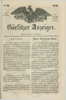Görlitzer Anzeiger. 1847, № 23 (10 Juni) + dod.