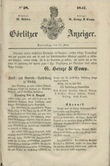 Görlitzer Anzeiger. 1847, № 28 (15 Juli) + dod.