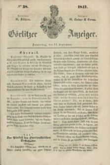 Görlitzer Anzeiger. 1847, № 38 (23 September) + dod.