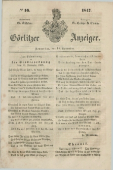 Görlitzer Anzeiger. 1847, № 46 (18 November) + dod.