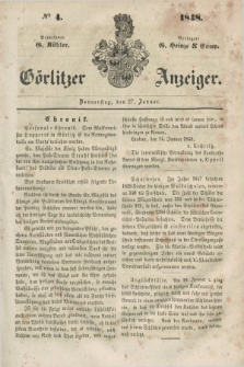 Görlitzer Anzeiger. 1848, № 4 (27 Januar) + dod.