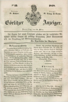 Görlitzer Anzeiger. 1848, № 13 (30 März) + dod.