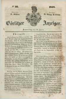 Görlitzer Anzeiger. 1848, № 16 (20 April) + dod.
