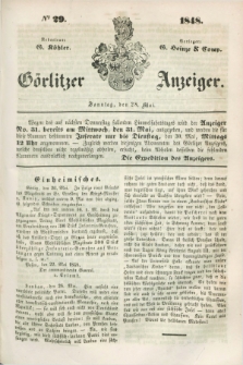 Görlitzer Anzeiger. 1848, № 29 (28 Mai) + dod.