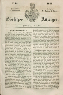 Görlitzer Anzeiger. 1848, № 34 (8 Juni) + dod.