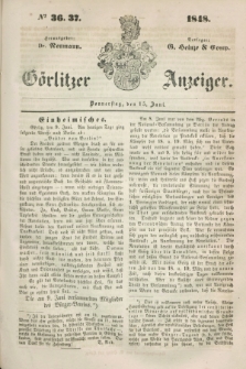 Görlitzer Anzeiger. 1848, № 36/37 (15 Juni) + dod.