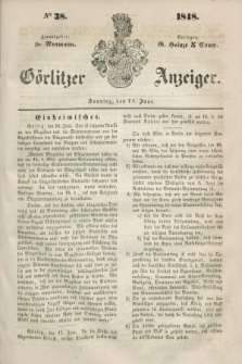 Görlitzer Anzeiger. 1848, № 38 (18 Juni)