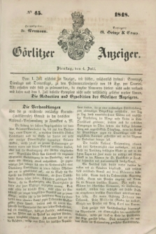 Görlitzer Anzeiger. 1848, № 45 (4 Juli)