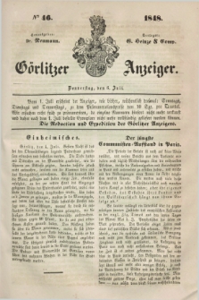 Görlitzer Anzeiger. 1848, № 46 (6 Juli) + dod.