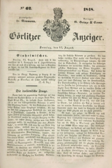 Görlitzer Anzeiger. 1848, № 62 (13 August)