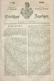 Görlitzer Anzeiger. 1848, № 71 (3 September)