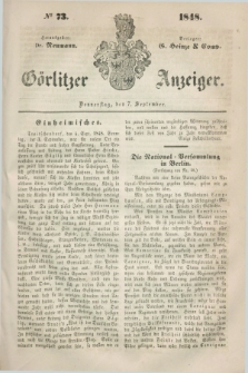 Görlitzer Anzeiger. 1848, № 73 (7 September) + dod.