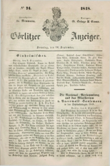 Görlitzer Anzeiger. 1848, № 74 (10 September) + dod.
