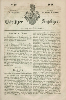 Görlitzer Anzeiger. 1848, № 77 (17 September)