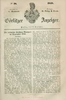 Görlitzer Anzeiger. 1848, № 78 (19 September)