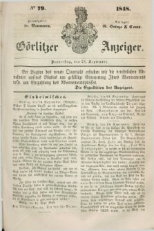 Görlitzer Anzeiger. 1848, № 79 (21 September) + dod.