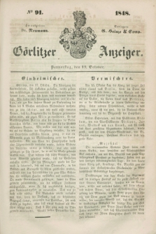 Görlitzer Anzeiger. 1848, № 91 (19 October) + dod.