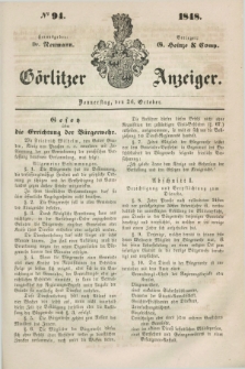 Görlitzer Anzeiger. 1848, № 94 (26 October) + dod.