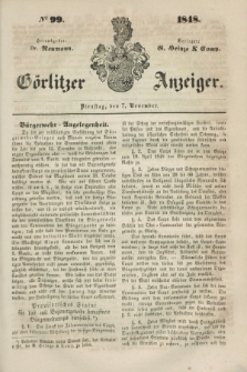 Görlitzer Anzeiger. 1848, № 99 (7 November)