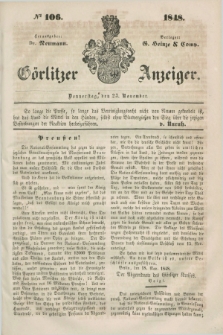 Görlitzer Anzeiger. 1848, № 106 (23 November) + dod.