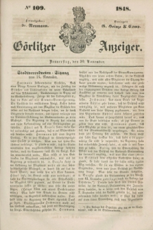 Görlitzer Anzeiger. 1848, № 109 (30 November) + dod.