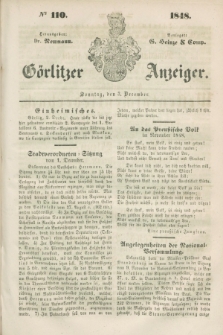 Görlitzer Anzeiger. 1848, № 110 (3 December)