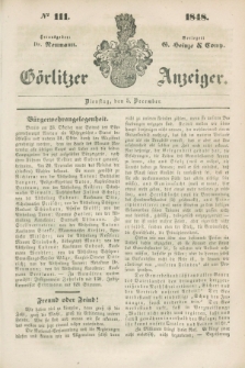 Görlitzer Anzeiger. 1848, № 111 (5 December)