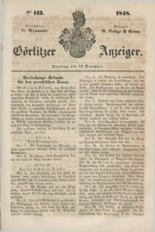 Görlitzer Anzeiger. 1848, № 113 (10 December) + dod.